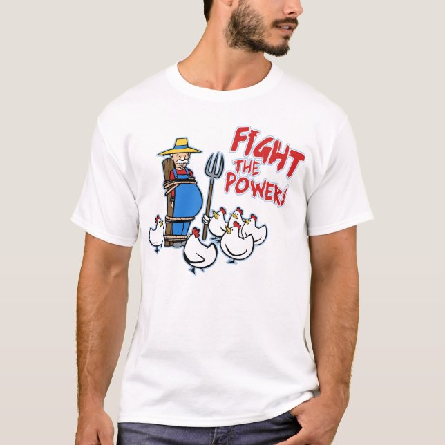 Slåss driva med hönor! tee (Framsida)