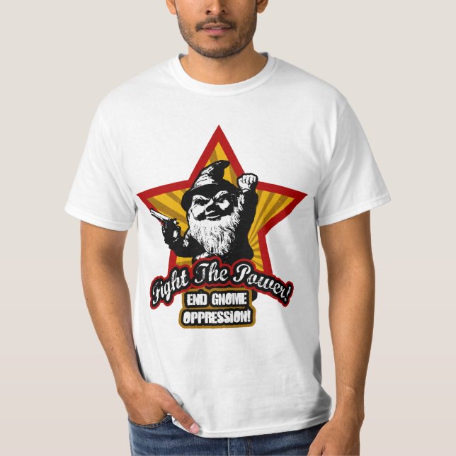 Slåss drivaGnomeT-tröja Tee Shirt (Framsida)
