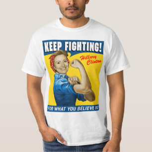 Slåss för Hillary Clinton behålla Tee Shirt
