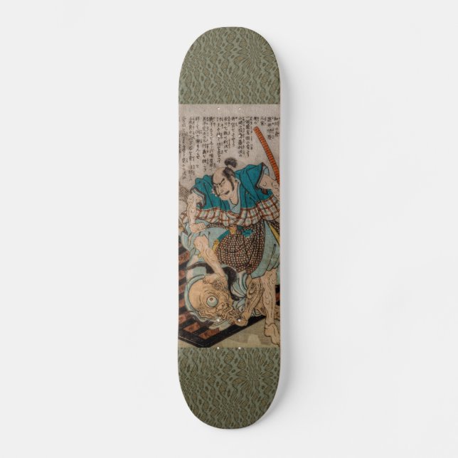 Slåss för Samurai Cyclops Skateboard Bräda 20 Cm (Framsida)