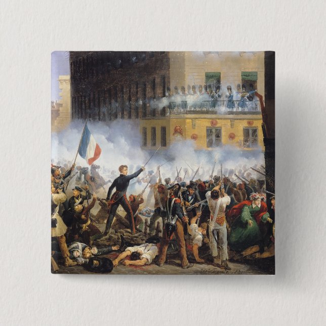Slåss i ruen de Rohan, 28th Juli 1830, 1831 Knapp (Framsida)