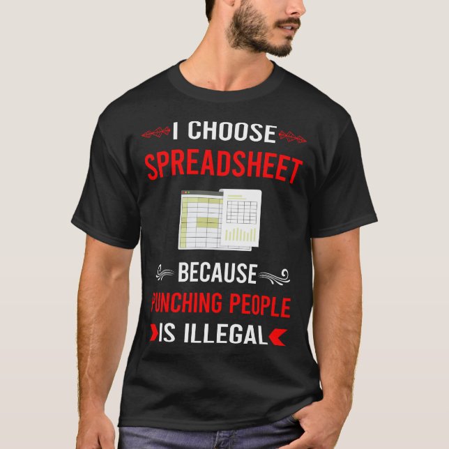 Slåss mot kalkylblad t shirt (Framsida)
