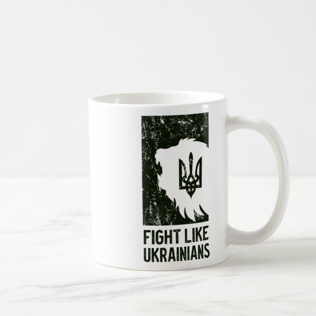 Slåss som ukrainare  kaffemugg (Höger)