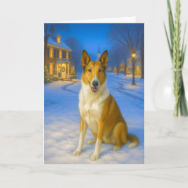 Slät Collie Julkort Helgkort
