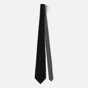 Slät elegant för svart- & grå färgPaisley Tie Slips