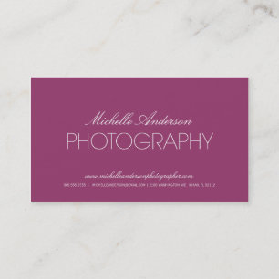 SLÄT FOTOGRAFIVISITKORT FÖR FOTOGRAF %PIPE% VISITKORT