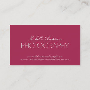 SLÄT FOTOGRAFIVISITKORT FÖR FOTOGRAF %PIPE% VISITKORT