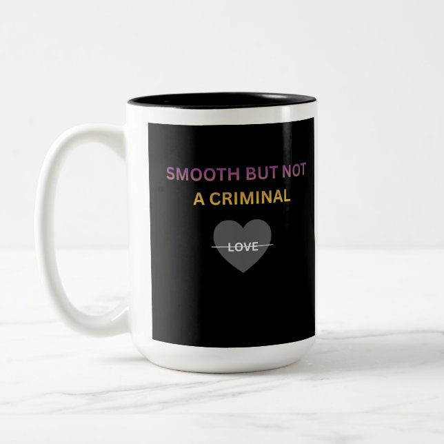 Slät men inte en kriminell tvåtonskaffe kopp (Vänster)