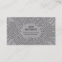 Slät modern visitkort för Techno lägenhet