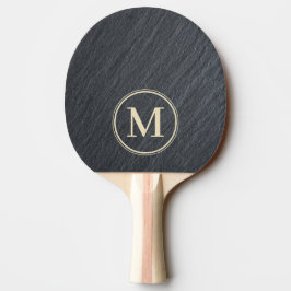 Slät Mörk Granit Monogram Pingisracket
