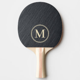 Slät Mörk Granit Monogram Pingisracket