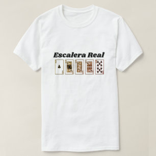 Slät och spansk text för royal: Verkliga Escaler T Shirt