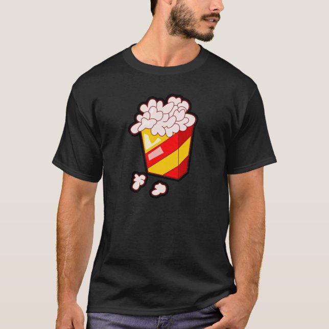 Slät Popcorn Tee Shirt (Framsida)