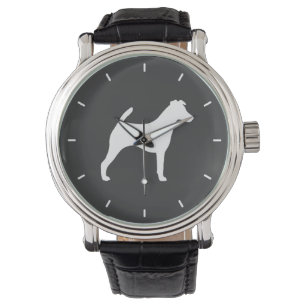 Slät Rävterrier Siluett Armbandsur