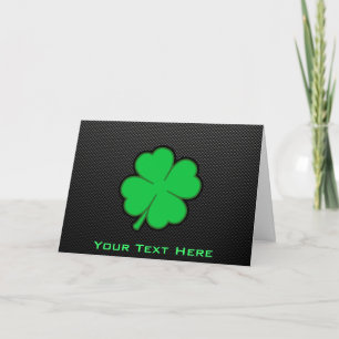 Slät Shamrock Kort