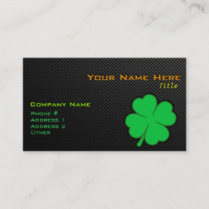 Slät Shamrock Visitkort
