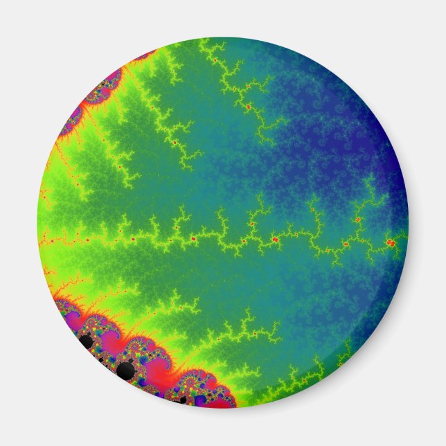Slät Sicksackmagnet Magnet (Framsidan)