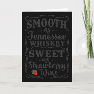 Slät Som Tennessee Whiskey Rolig Humor T-Shirt Sem Kort