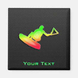 Slät Wakeboarder Magnet