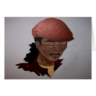 Släta Brotha vid Kenya Verrett Hälsningskort