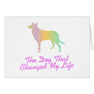 Släta collien hälsningskort