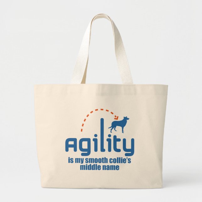 Släta collien jumbo tygkasse (Framsidan)