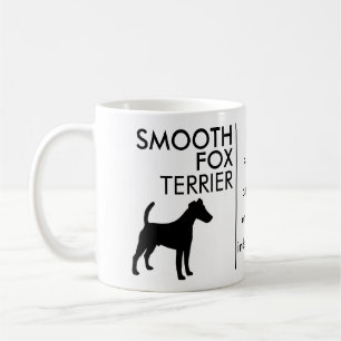 Släta foxterriern, hund aveln kaffemugg