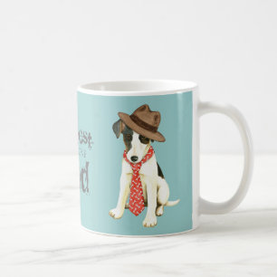 Släta foxterrierpappan kaffemugg
