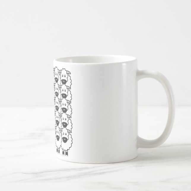 Släta-Jackad gränsCollie i fåren Kaffemugg (Höger)