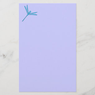 Släta lätt - blåttsländan brevpapper