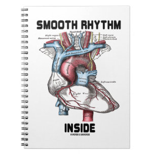 Släta rytminsida (medicinsk Anatomical hjärta) Anteckningsbok