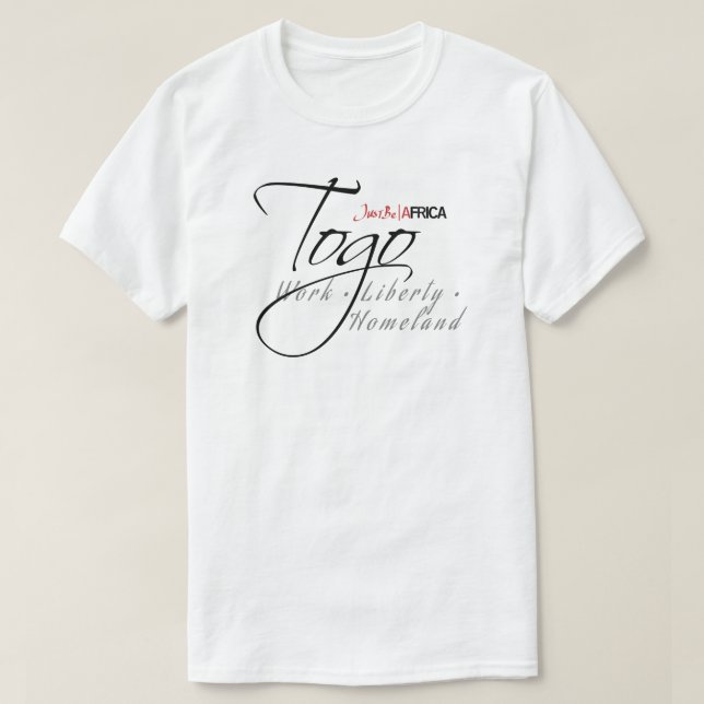 Släta Togo - tända T Shirt (Design framsida)