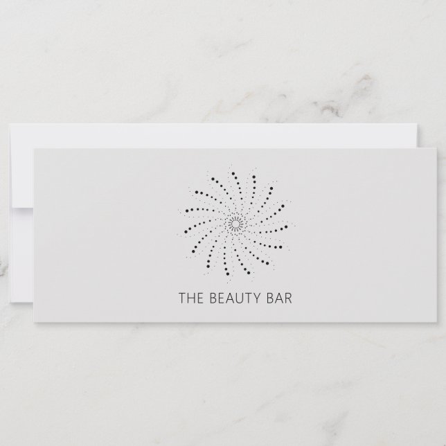 Slate Abstrakt Flower Elegant Gift Certificate (Framsida)