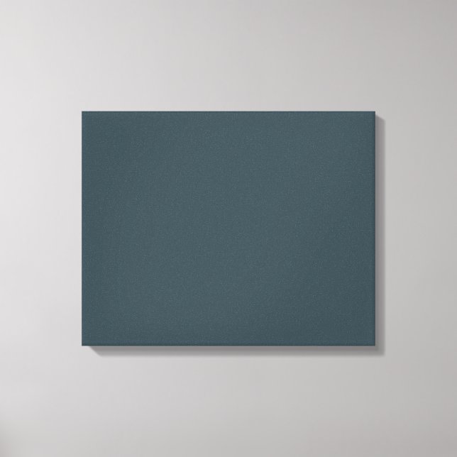 Slate Blue Grått Trend Färg Anpassad mall för Canvastryck (Framsida)