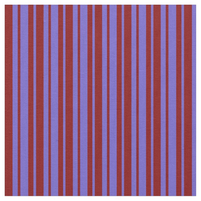 Slate Blue och Maroon Rand Mönster Tyg (Närbild)