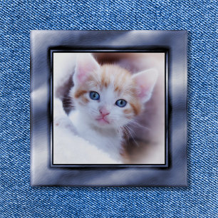 Slate Blue Ombre Faux Photo Ram Knapp