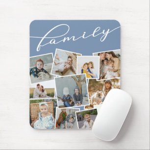 Slate Blue Scattered Photos Collated Family Musmatta