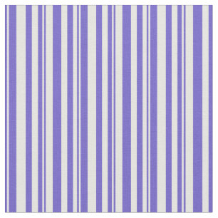 Slate Blue & White Färgad Lining Mönster Tyg