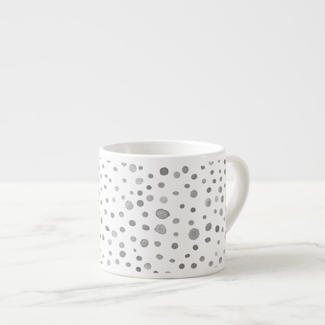 Slate Confetti Watercolor Dots Espresso Mugg Espressomugg (Framsida höger)
