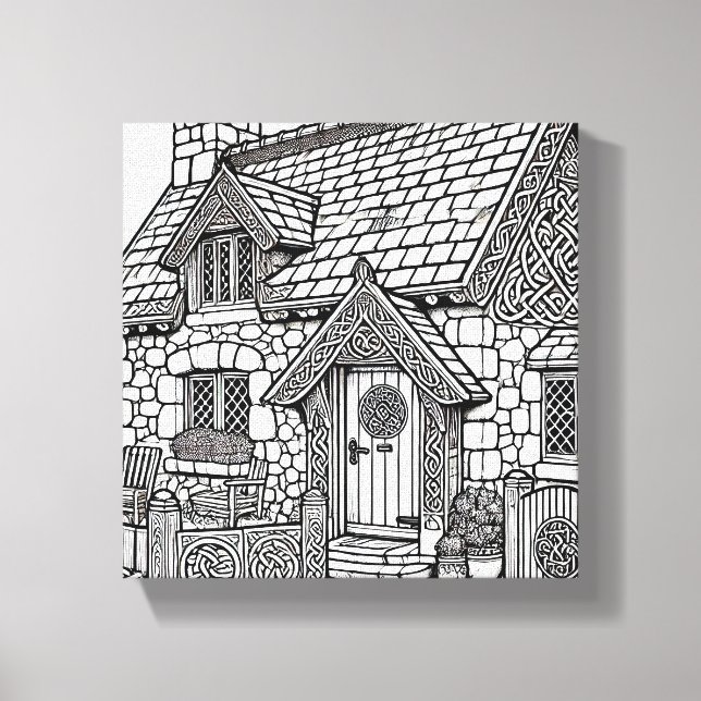 Slate Cottage #11 Canvastryck (Framsida)