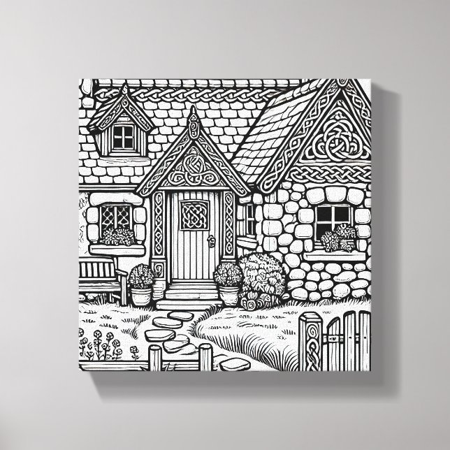 Slate Cottage #19 Canvastryck (Framsida)