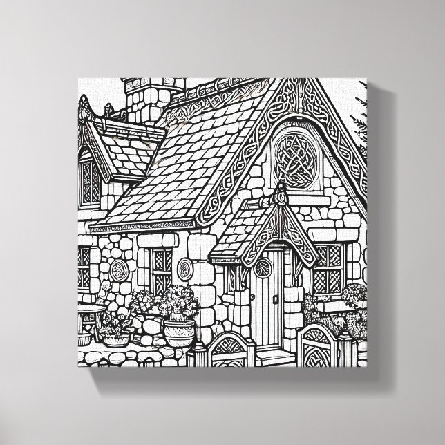 Slate Cottage #40 Canvastryck (Framsida)