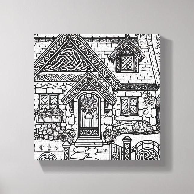 Slate Cottage #44 Canvastryck (Framsida)