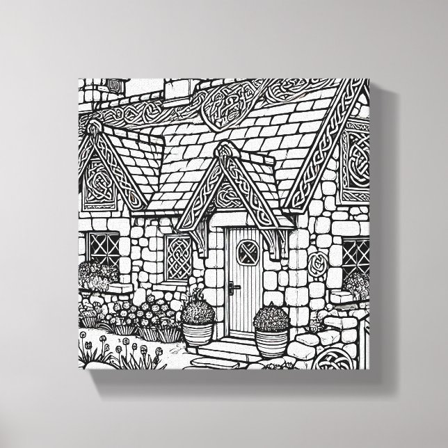 Slate Cottage #45 Canvastryck (Framsida)