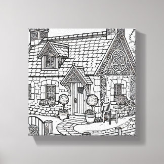 Slate Cottage #46 Canvastryck