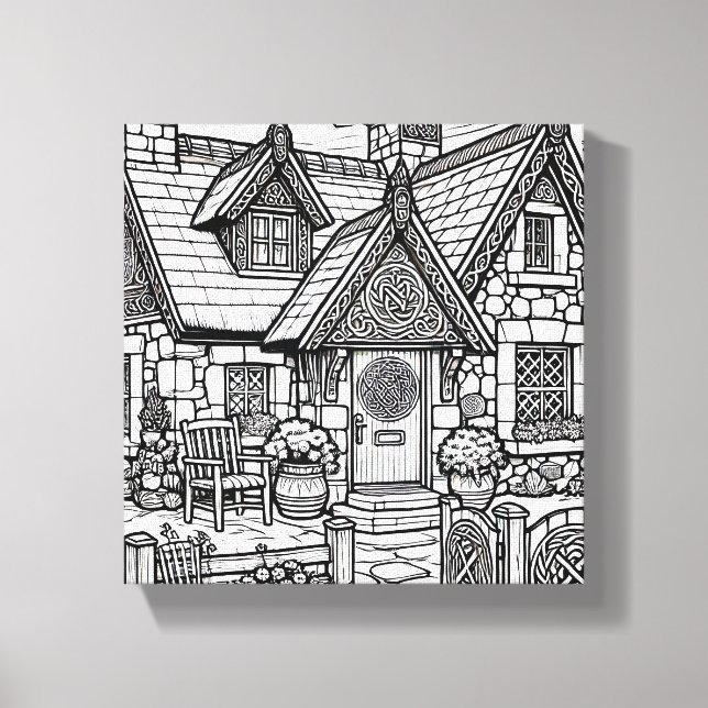 Slate Cottage #48 Canvastryck (Framsida)