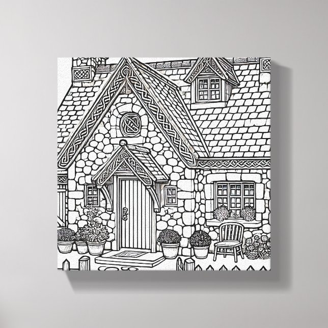 Slate Cottage #49 Canvastryck (Framsida)