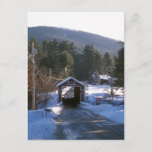 Slate Covered Bridge, Swanzey NH Vykort