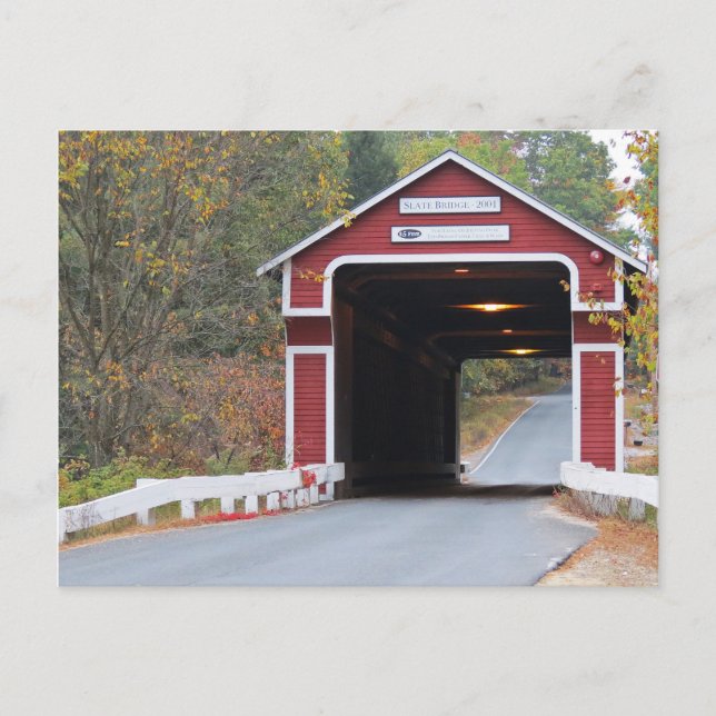 Slate Covered Bridge Vykort (Framsida)