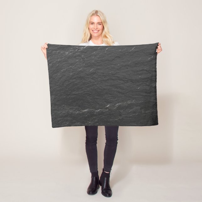 Slate glitter Background Black Shale struktur Fleecefilt (På plats)